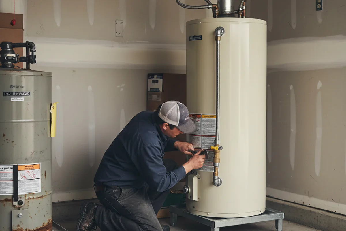 Water heater and shutoff valve replacement in Raleigh